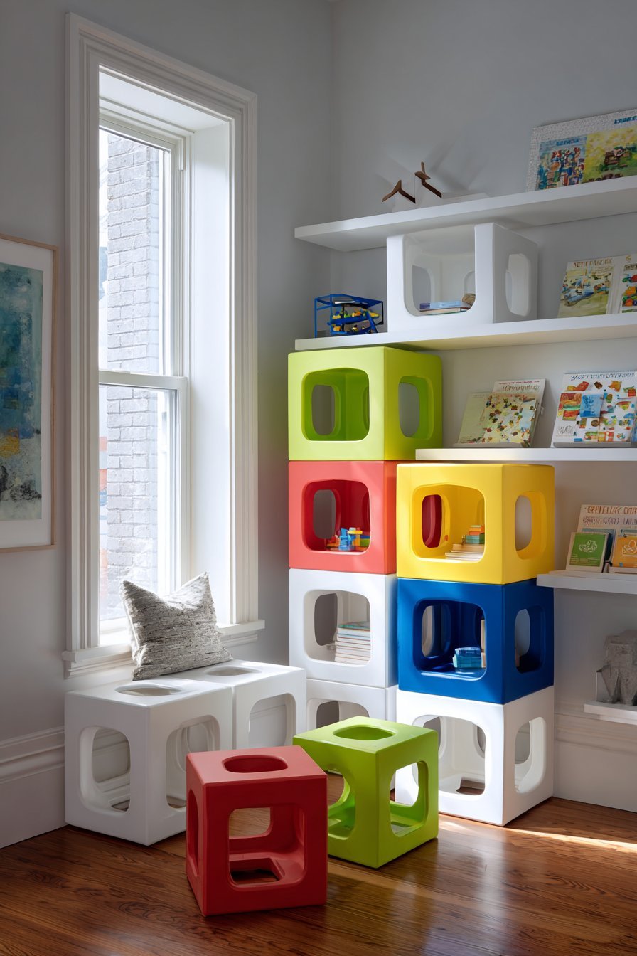 Modular Foam Block Storage Seats