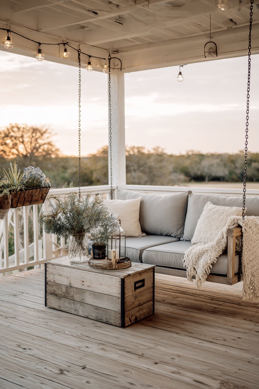 Modern Farmhouse Porch Swing