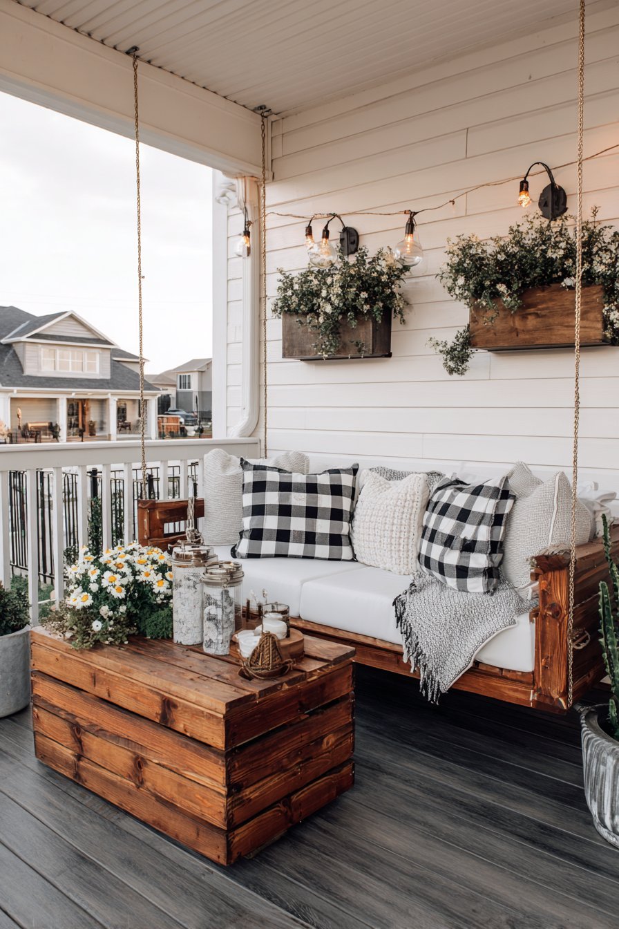 Modern Farmhouse Porch Swing