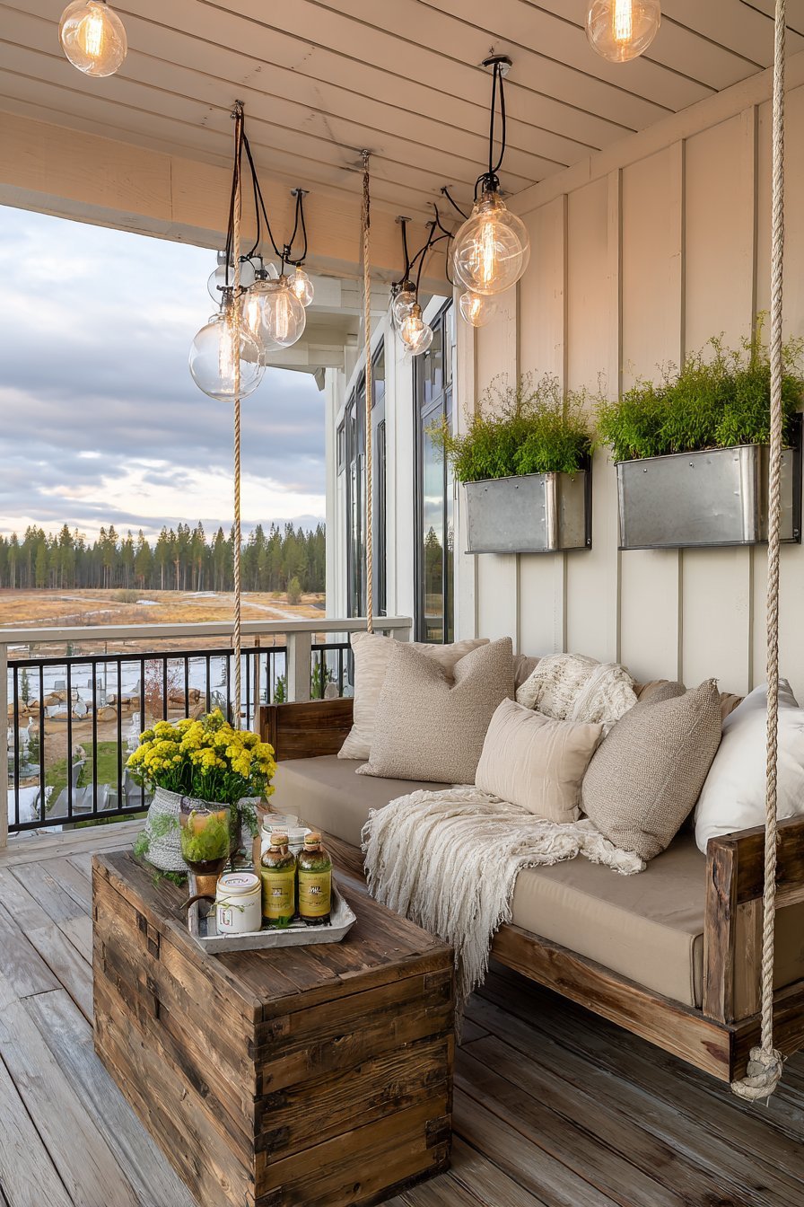 Modern Farmhouse Porch Swing