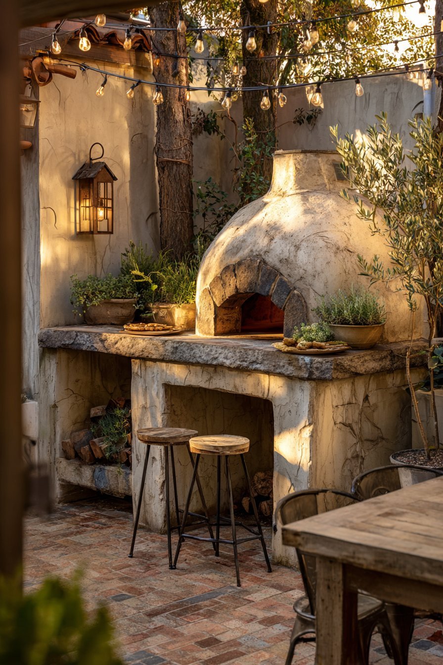 Clay Oven Outdoor Cooking Station
