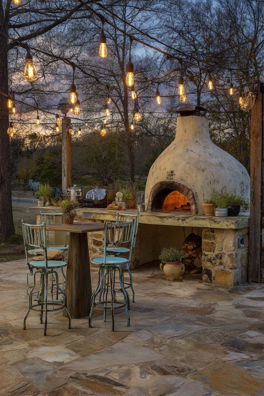 Clay Oven Outdoor Cooking Station