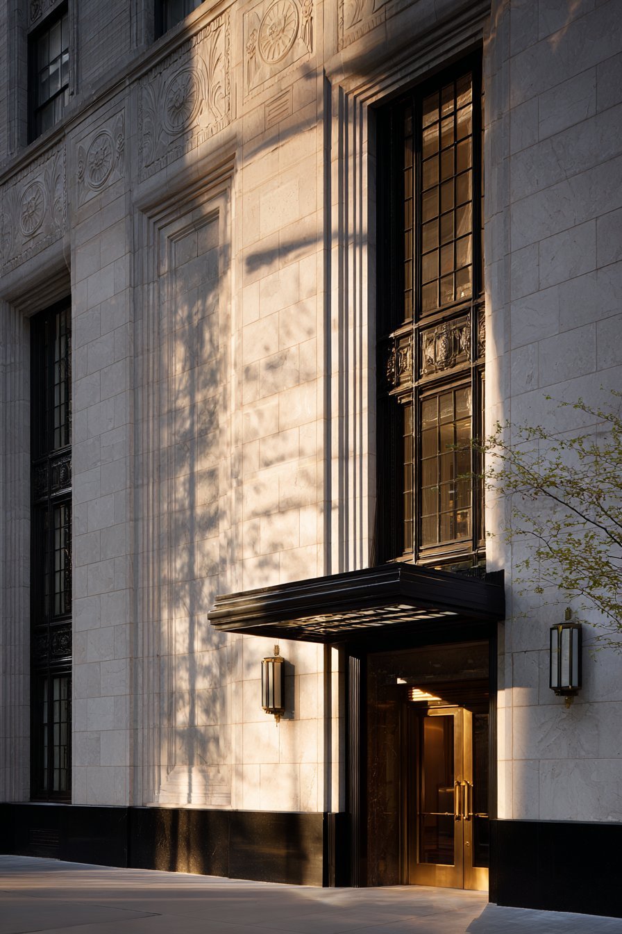 Art Deco with Geometric Relief Patterns