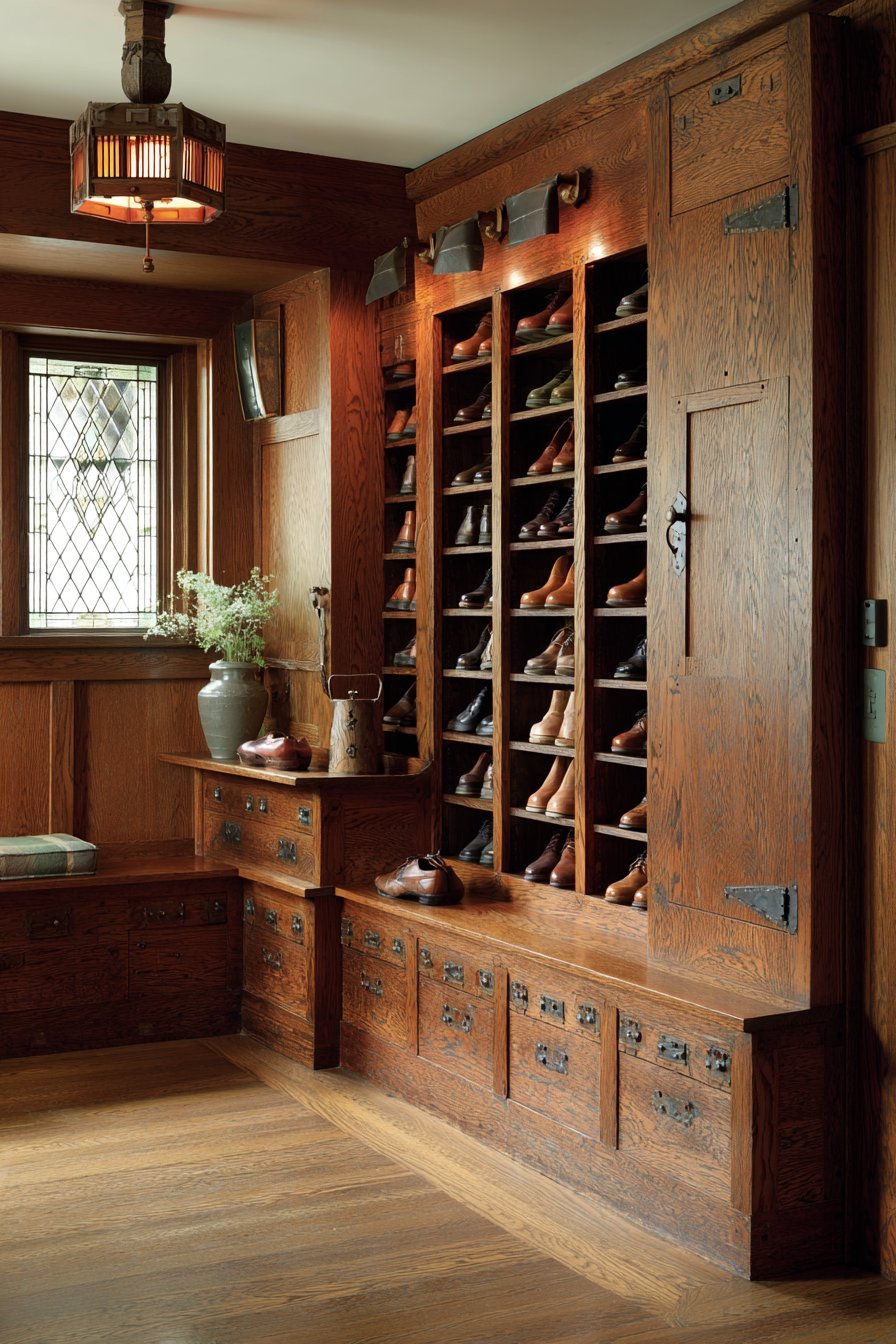 Craftsman Quarter-Sawn Oak Built-In System