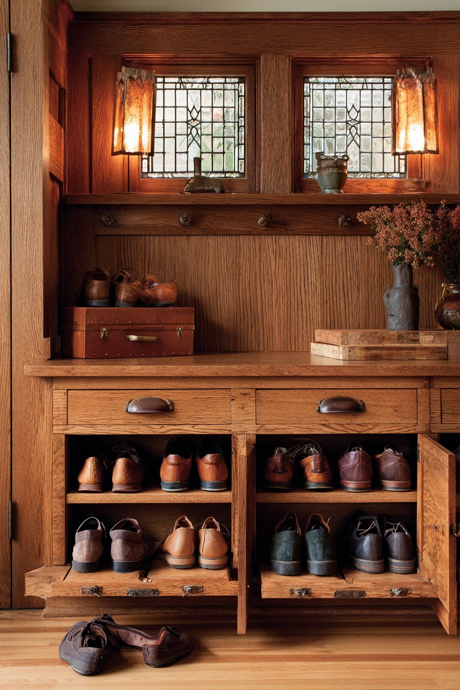 Craftsman Quarter-Sawn Oak Built-In System