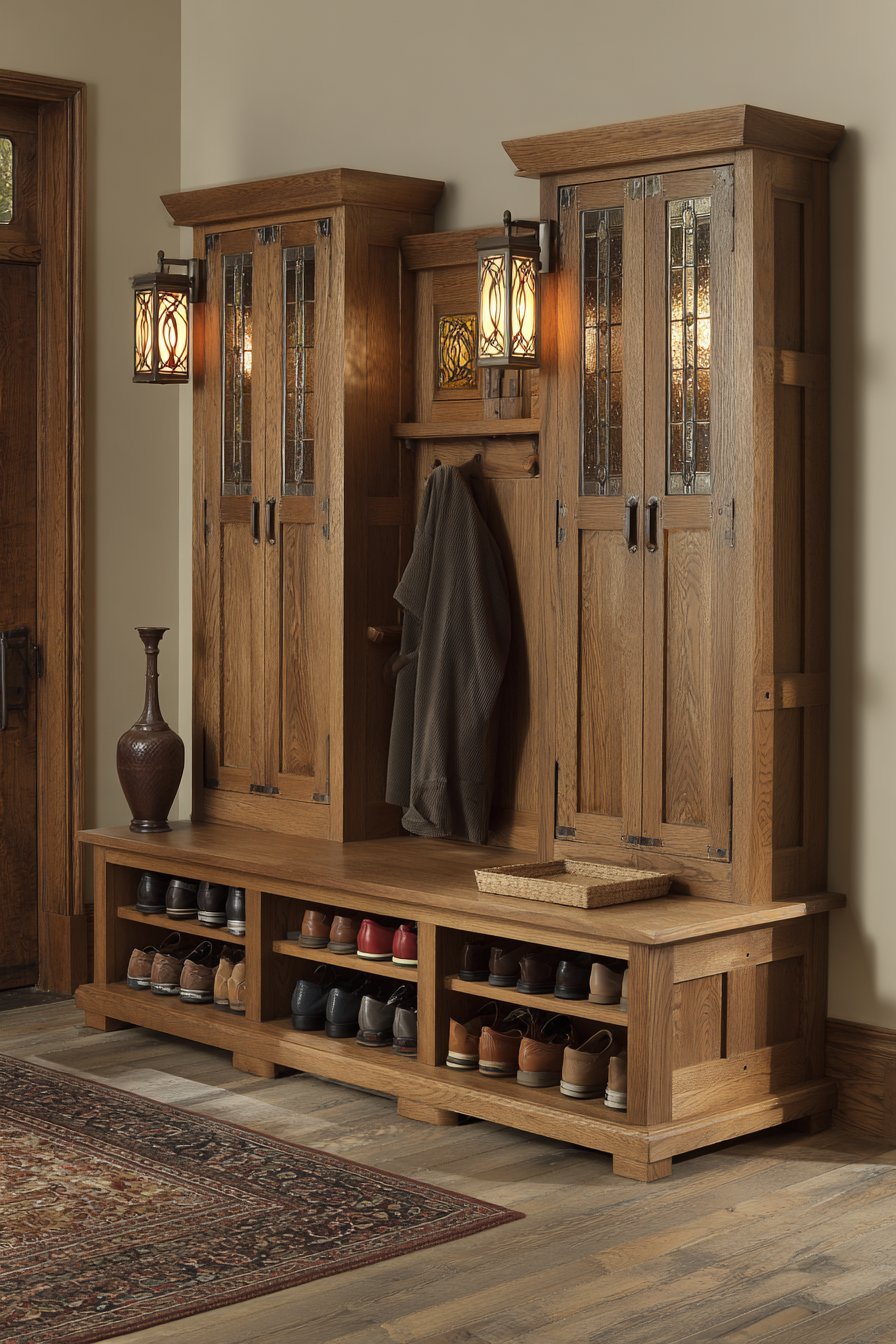 Craftsman Quarter-Sawn Oak Built-In System