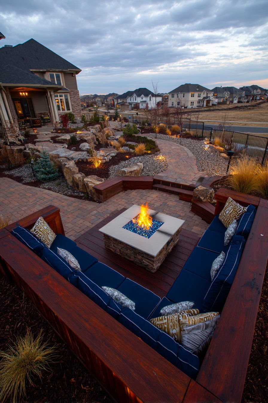 Sunken Conversation Pit Fire Feature