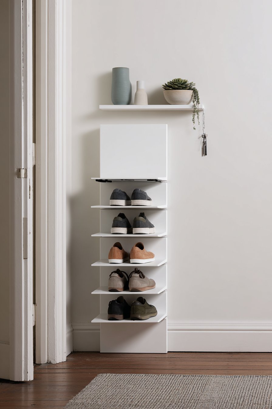 Slim Wall-Mounted Tilt-Out Cabinet System
