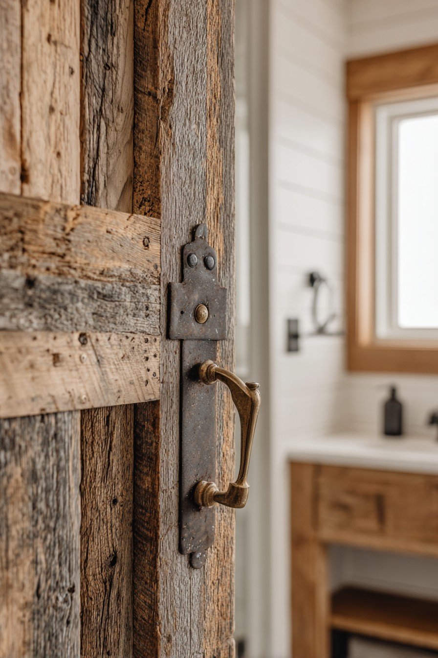 Rustic Reclaimed Barn Wood Door