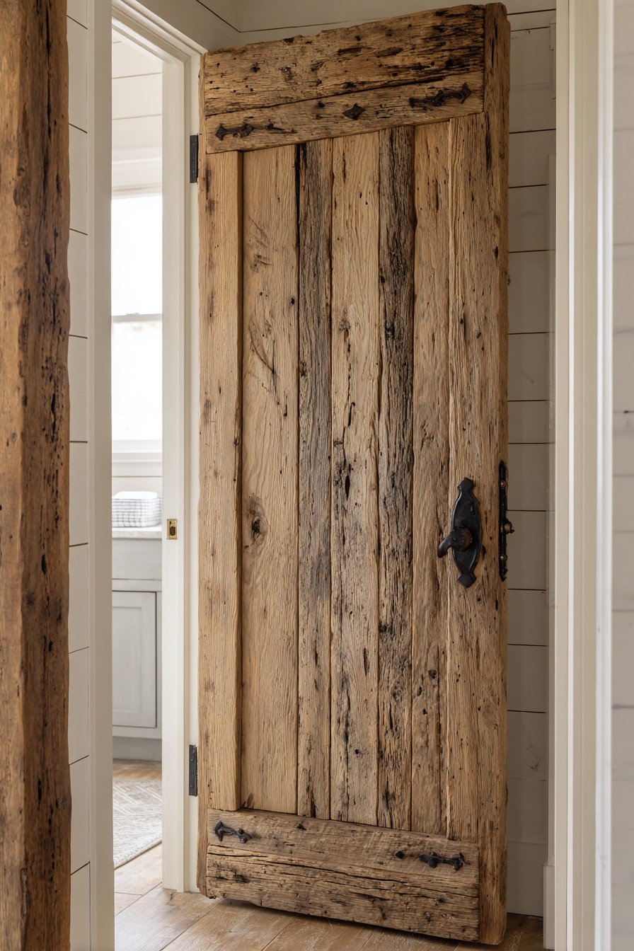 Rustic Reclaimed Barn Wood Door