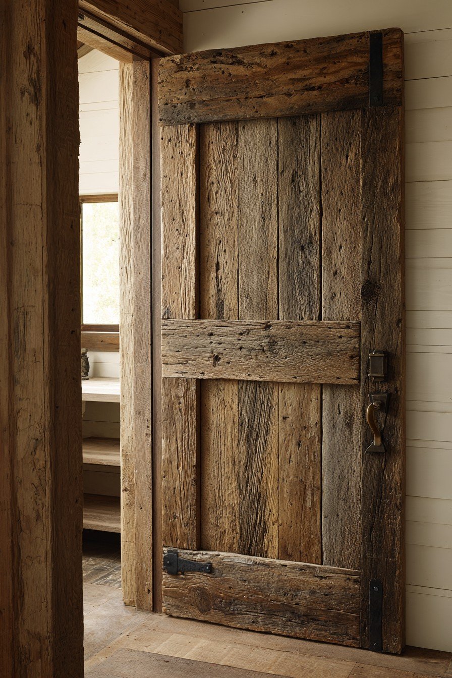 Rustic Reclaimed Barn Wood Door