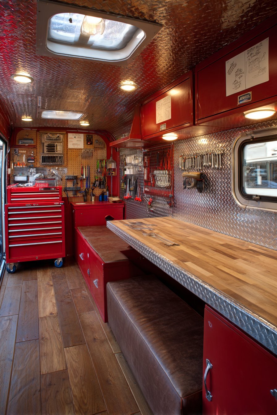Heavy-Duty Workshop with Butcher Block Workbench