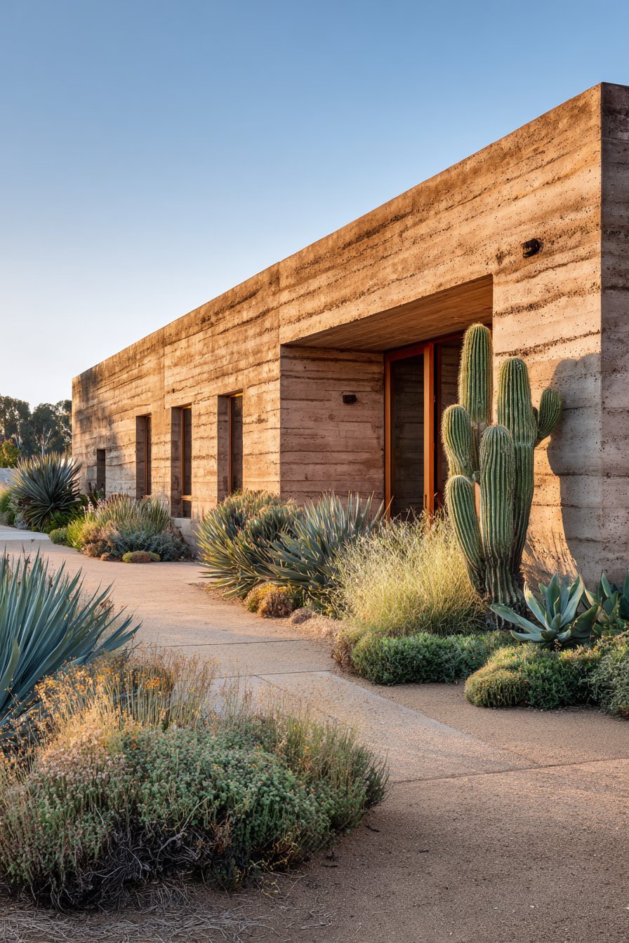 Desert Contemporary with Rammed Earth