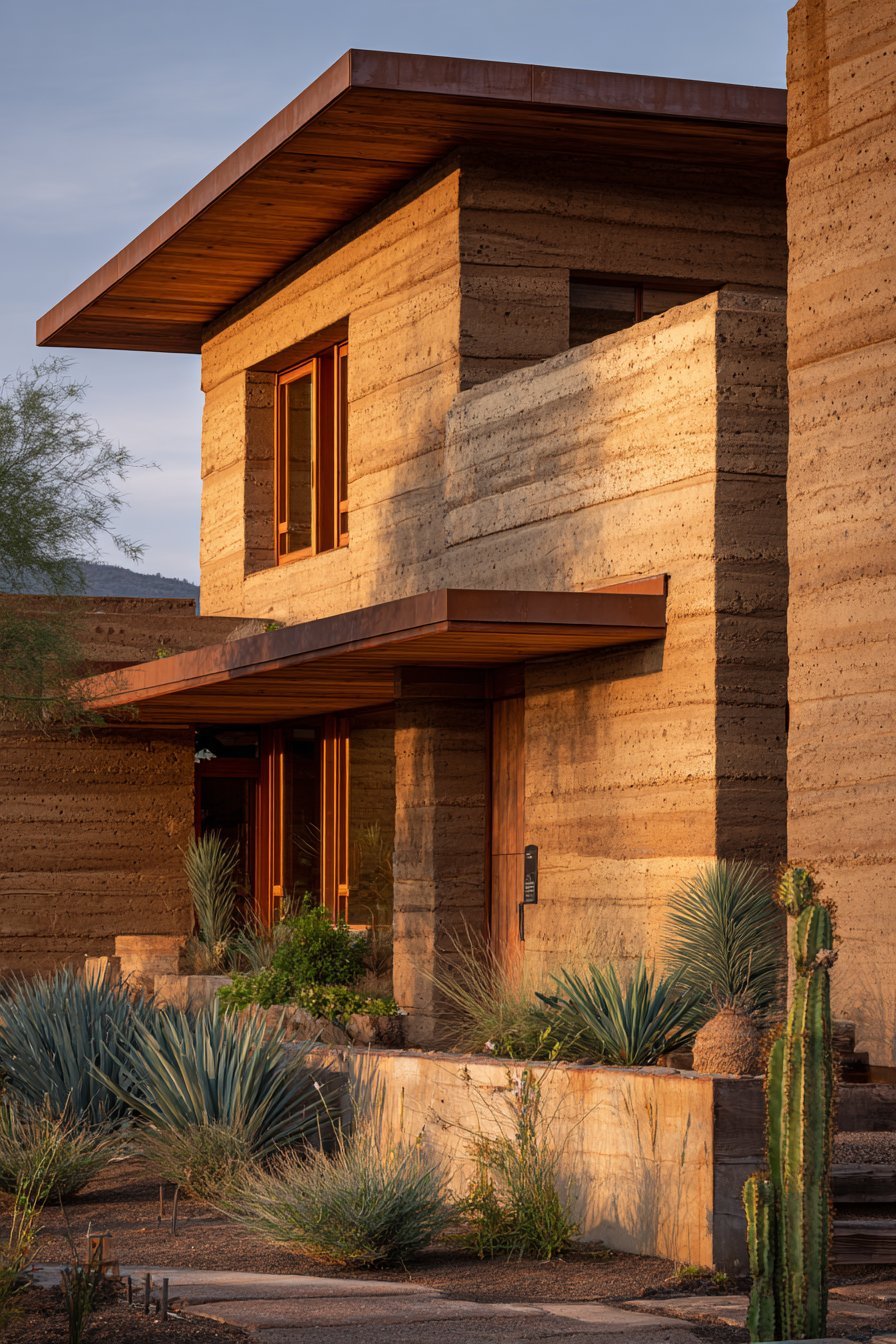 Desert Contemporary with Rammed Earth