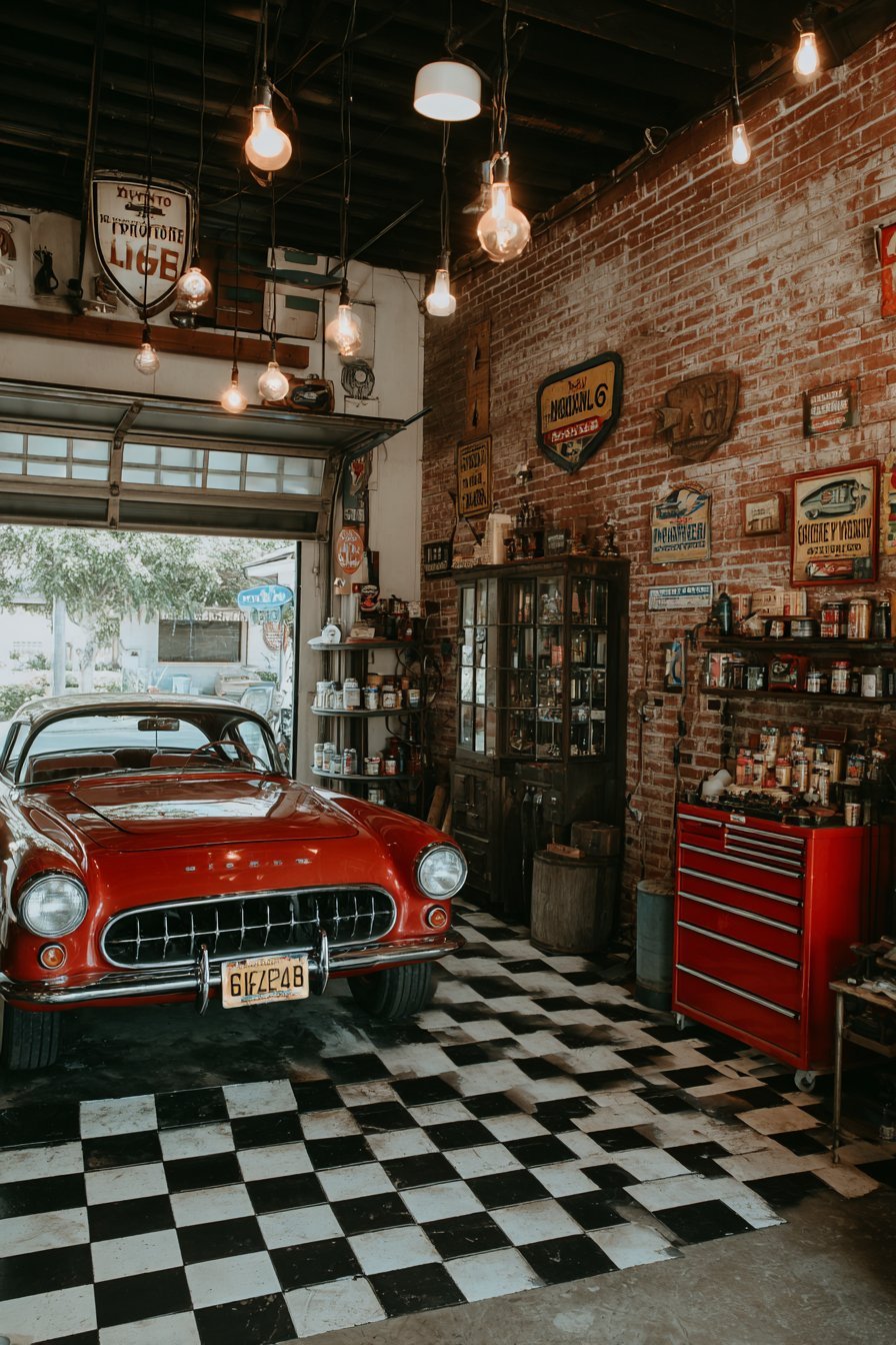 Vintage Automotive Nostalgia Design