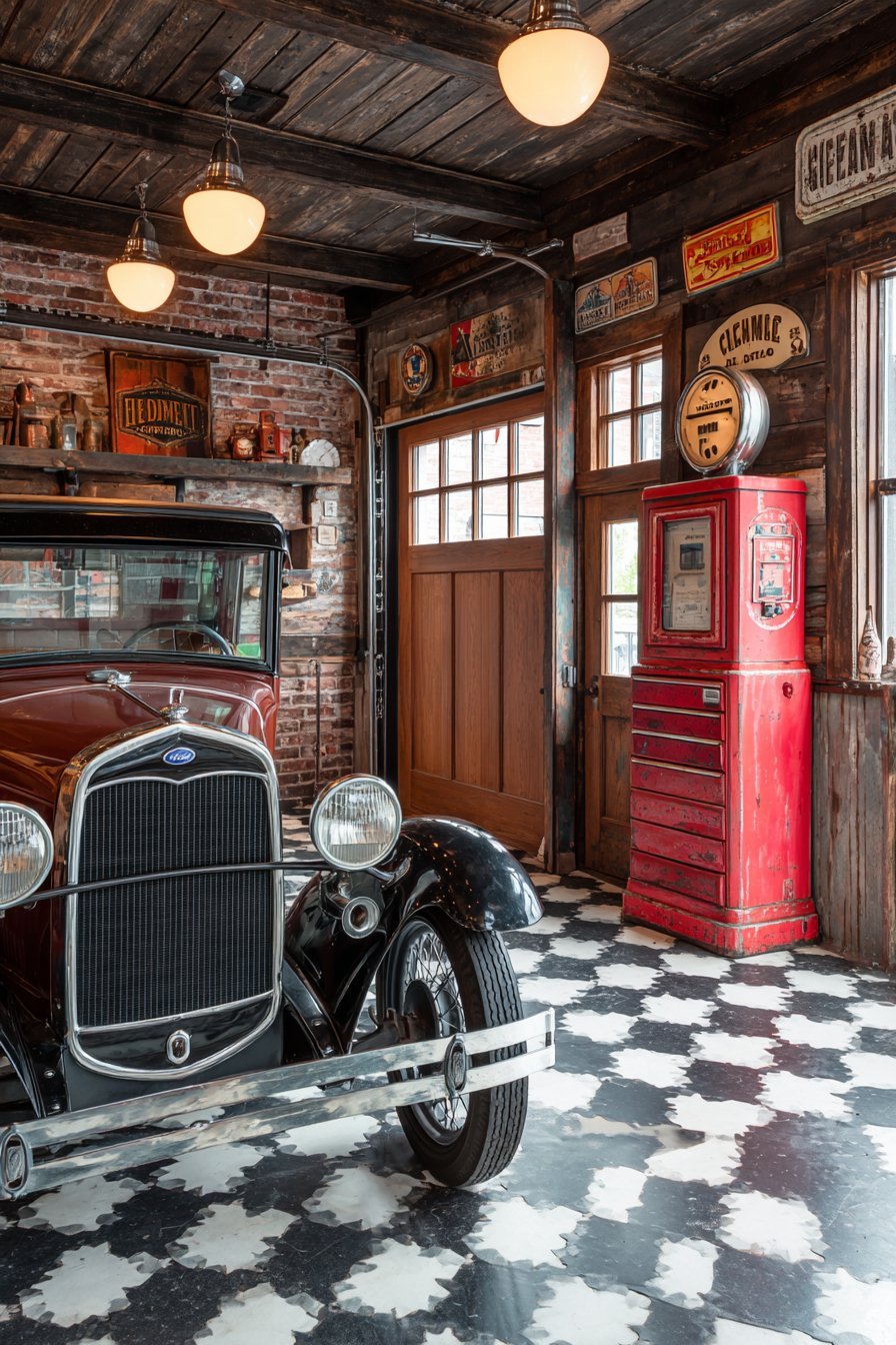 Vintage Automotive Nostalgia Design