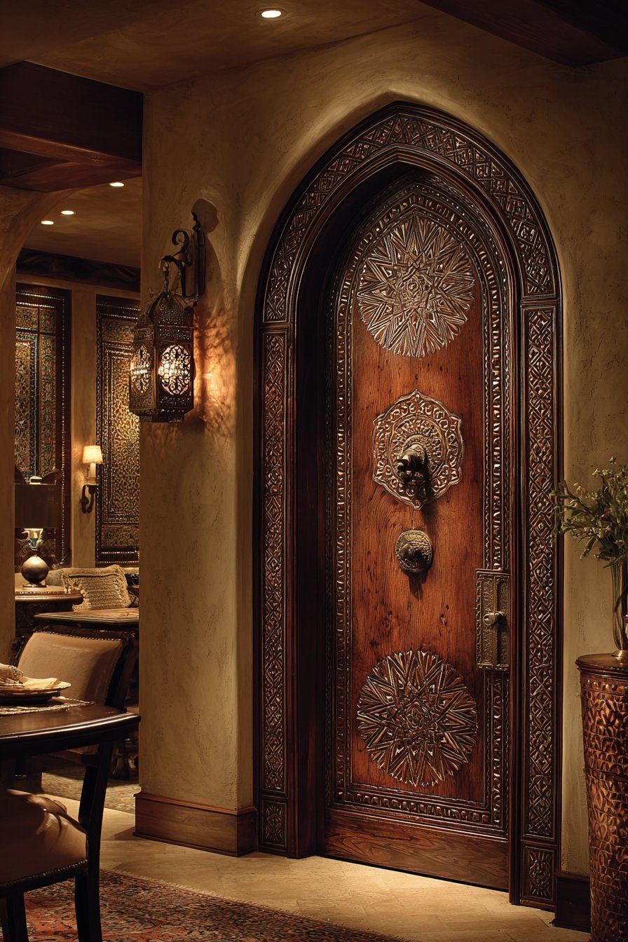 Moroccan Cedar with Geometric Inlay