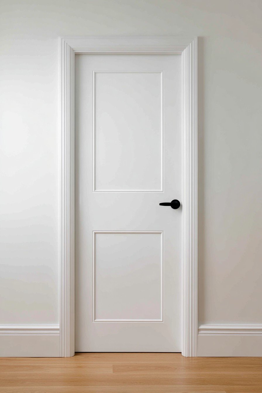 Scandinavian Pale Birch Minimalist Door