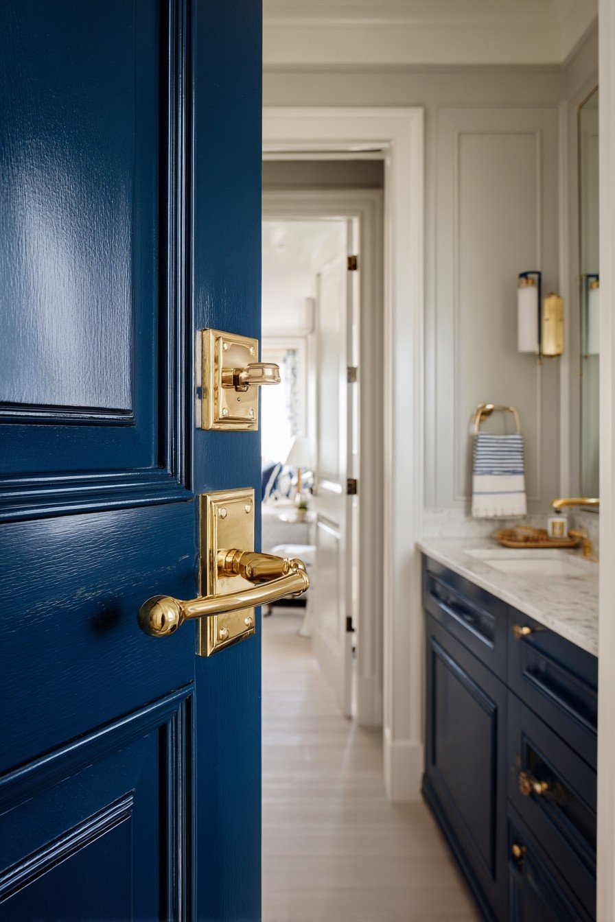 Bold Navy Blue Statement Door