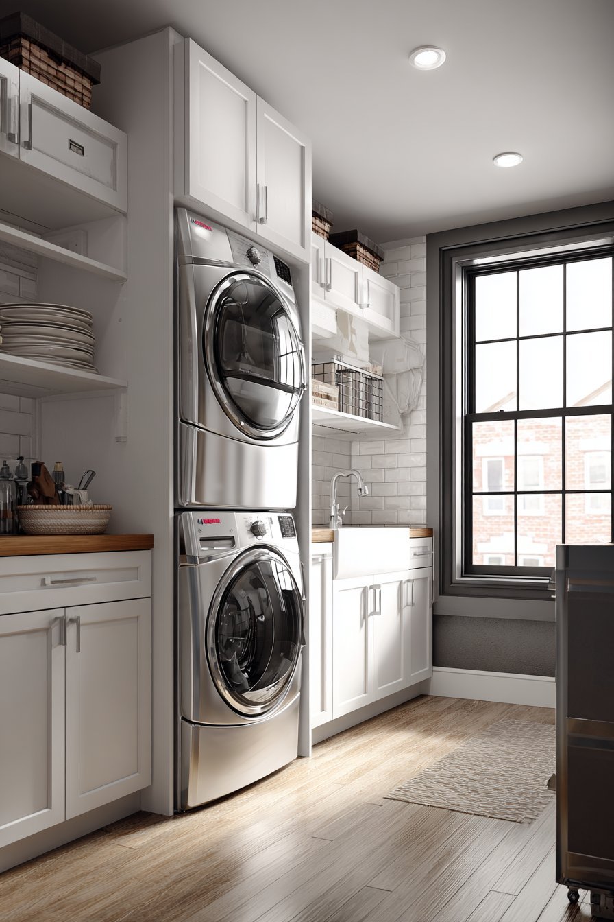 Garage Laundry Room Dual-Function Space