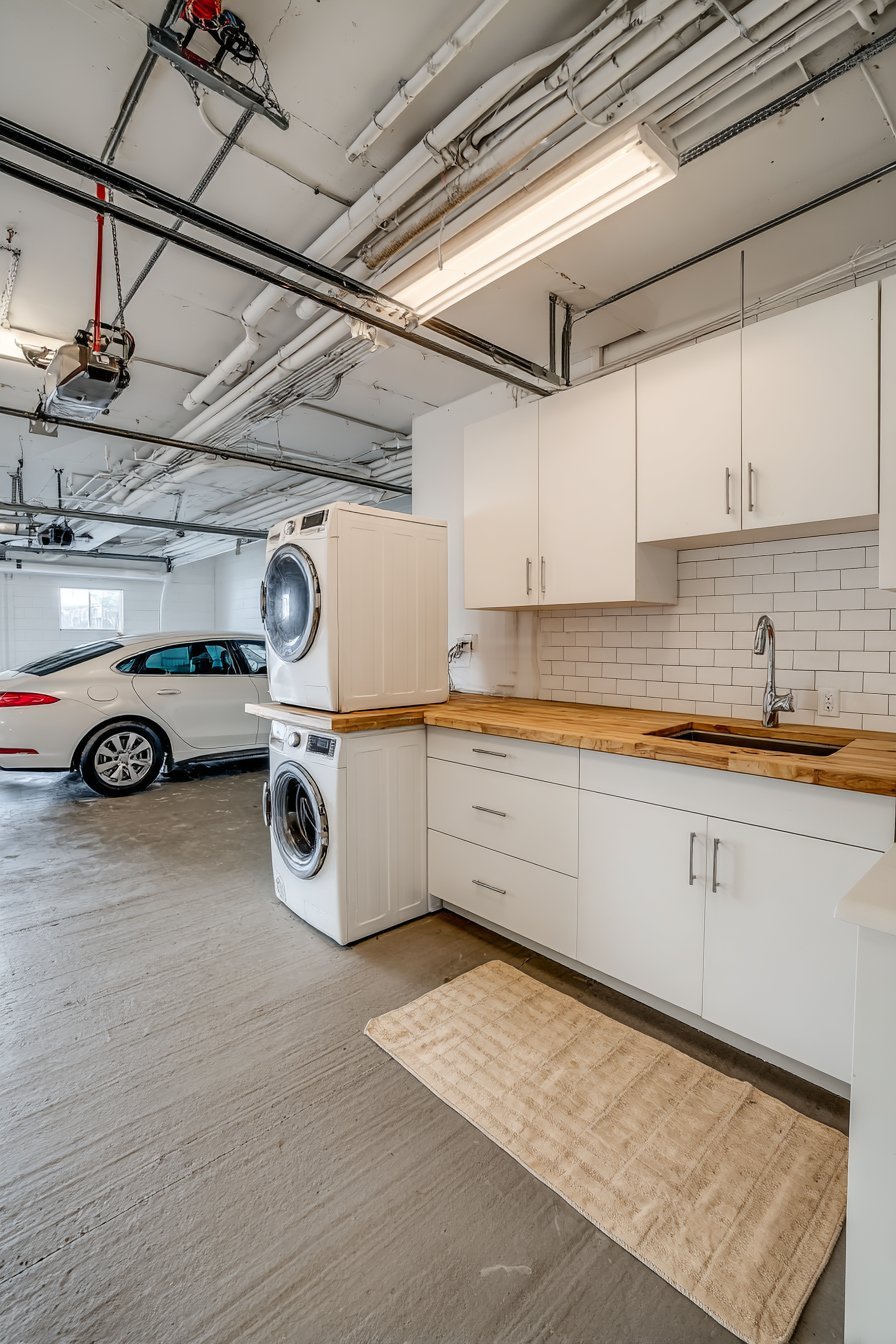 Garage Laundry Room Dual-Function Space