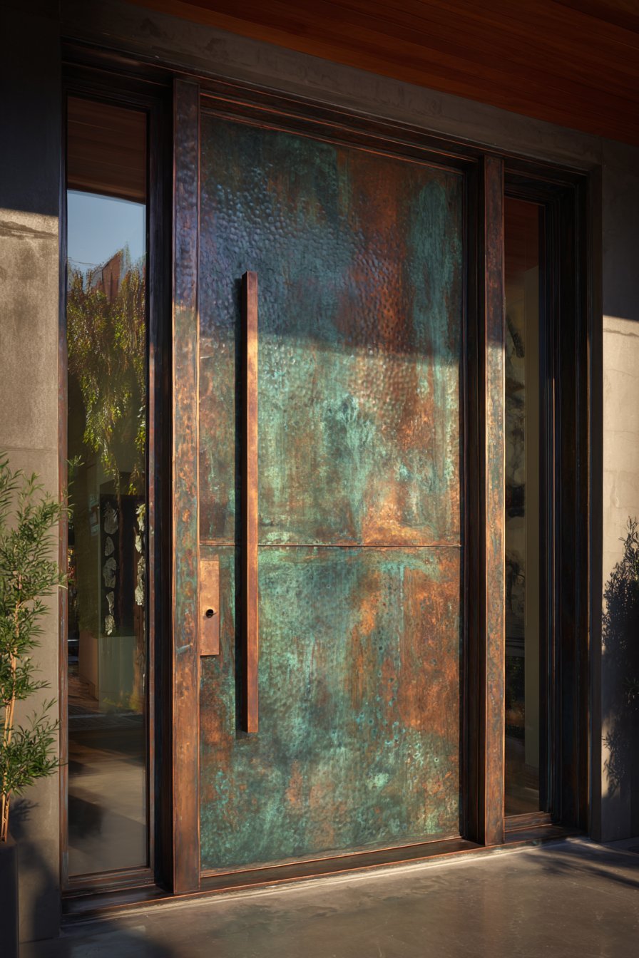 Blackened Copper with Living Patina
