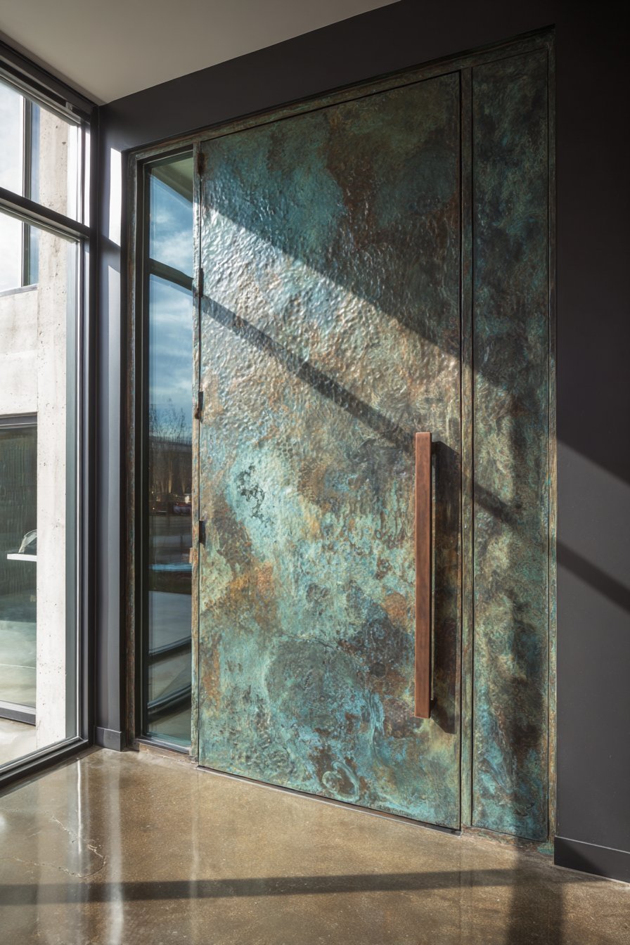 Blackened Copper with Living Patina