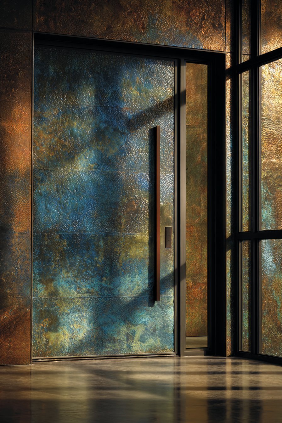 Blackened Copper with Living Patina