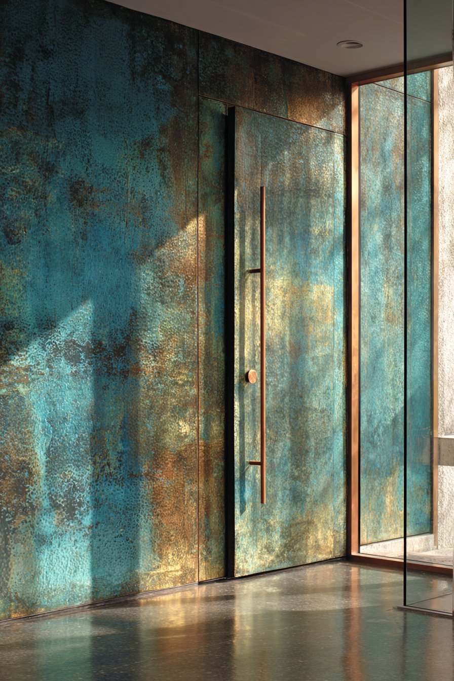 Blackened Copper with Living Patina