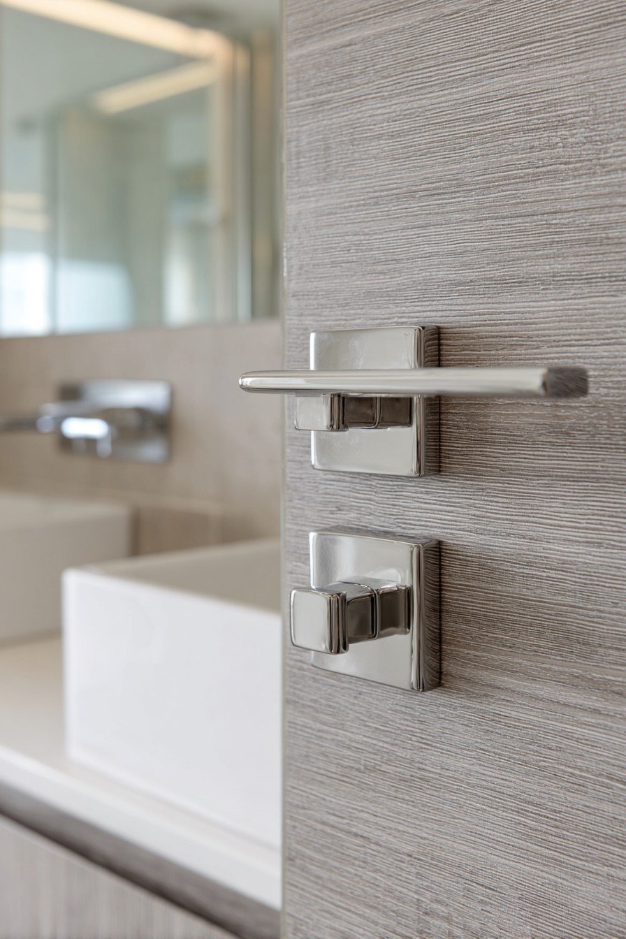 Modern Grey Oak Laminate Door