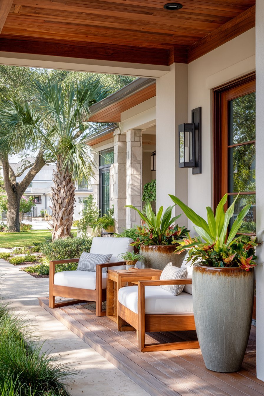 Tropical Modern Teak Elegance