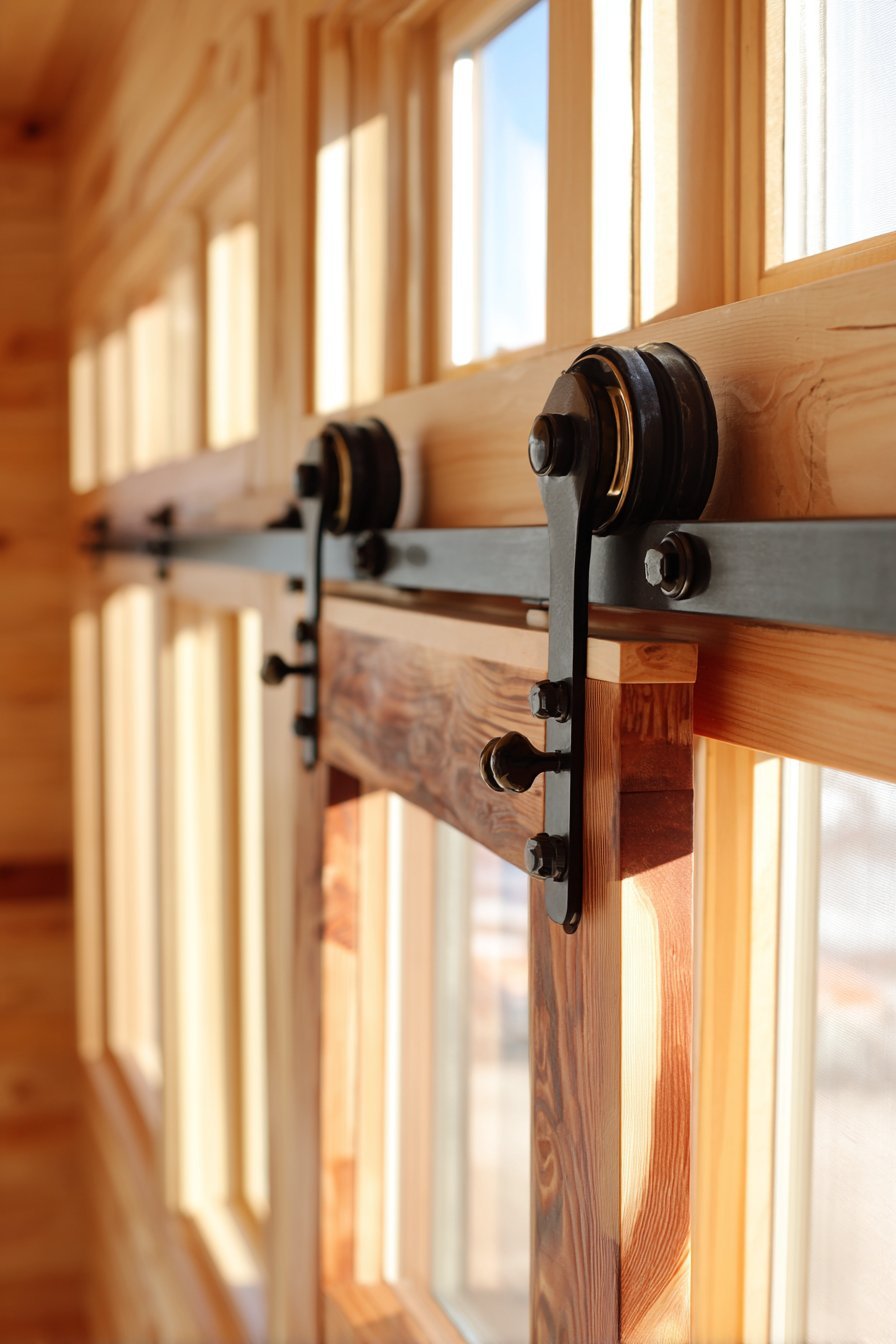 Cedar Mudroom Door with Integrated Hooks