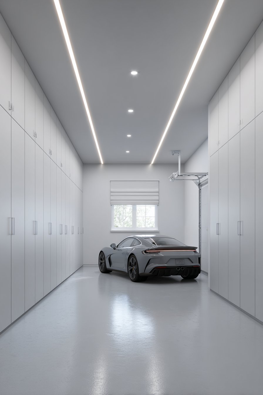 Ultra-Minimalist Gallery-Style Garage