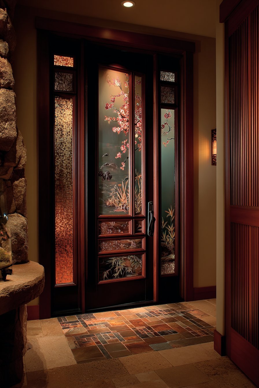 Asian Fusion Bronze Relief Panels