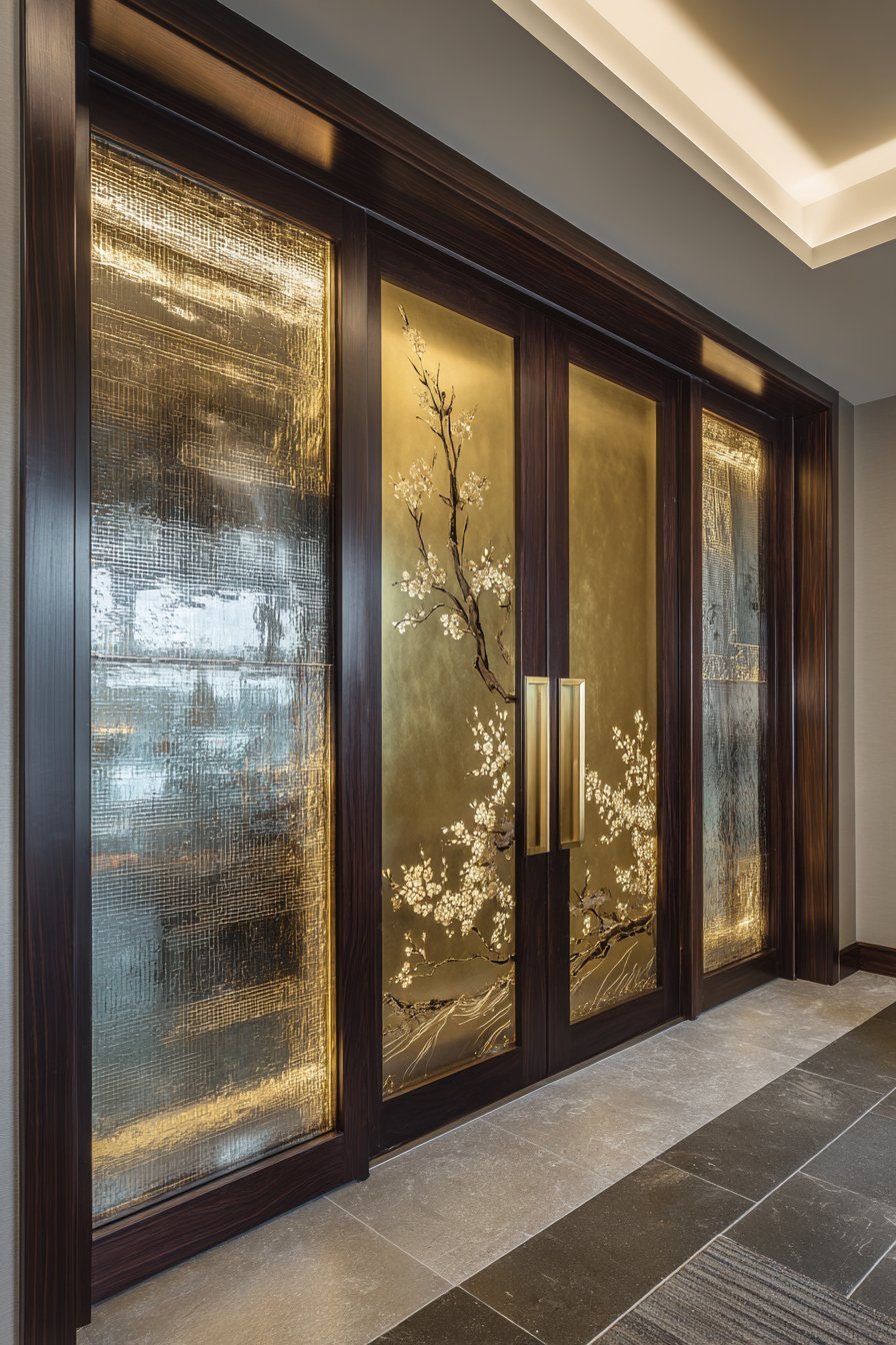 Asian Fusion Bronze Relief Panels