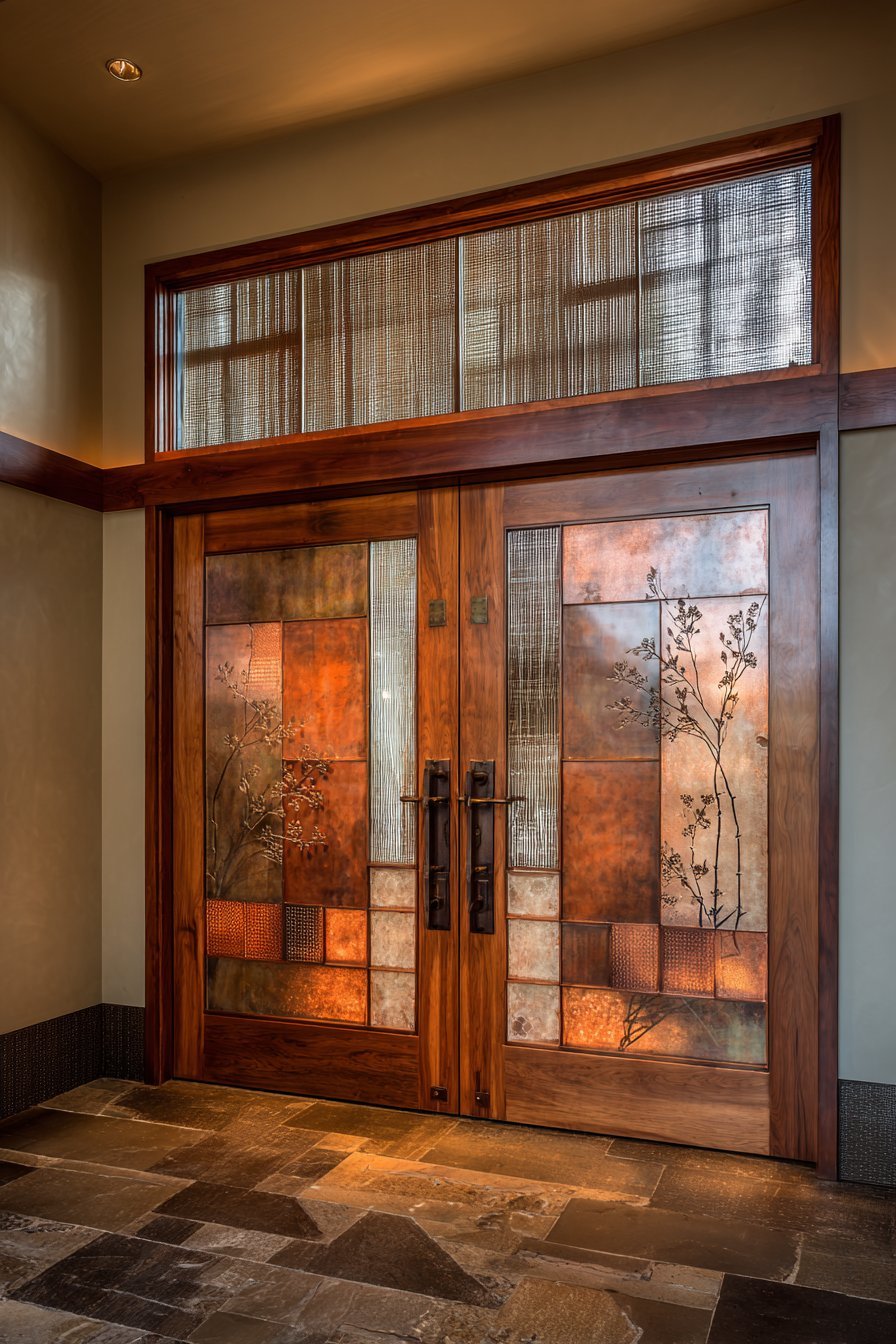 Asian Fusion Bronze Relief Panels