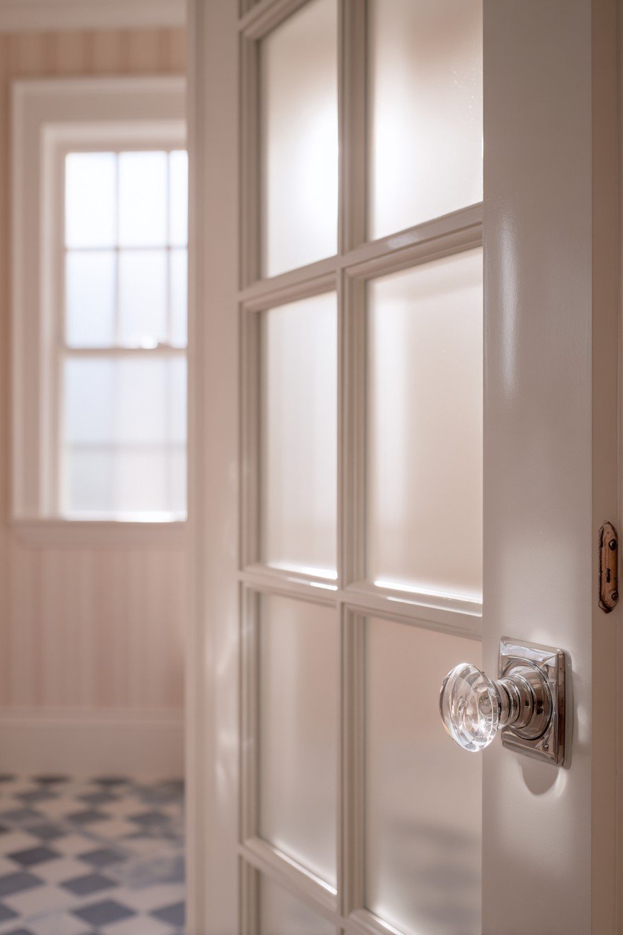 Classic French Door with Frosted Glass