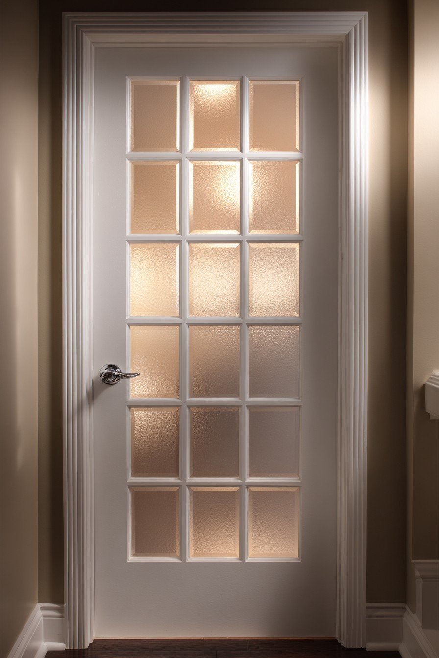 Classic French Door with Frosted Glass