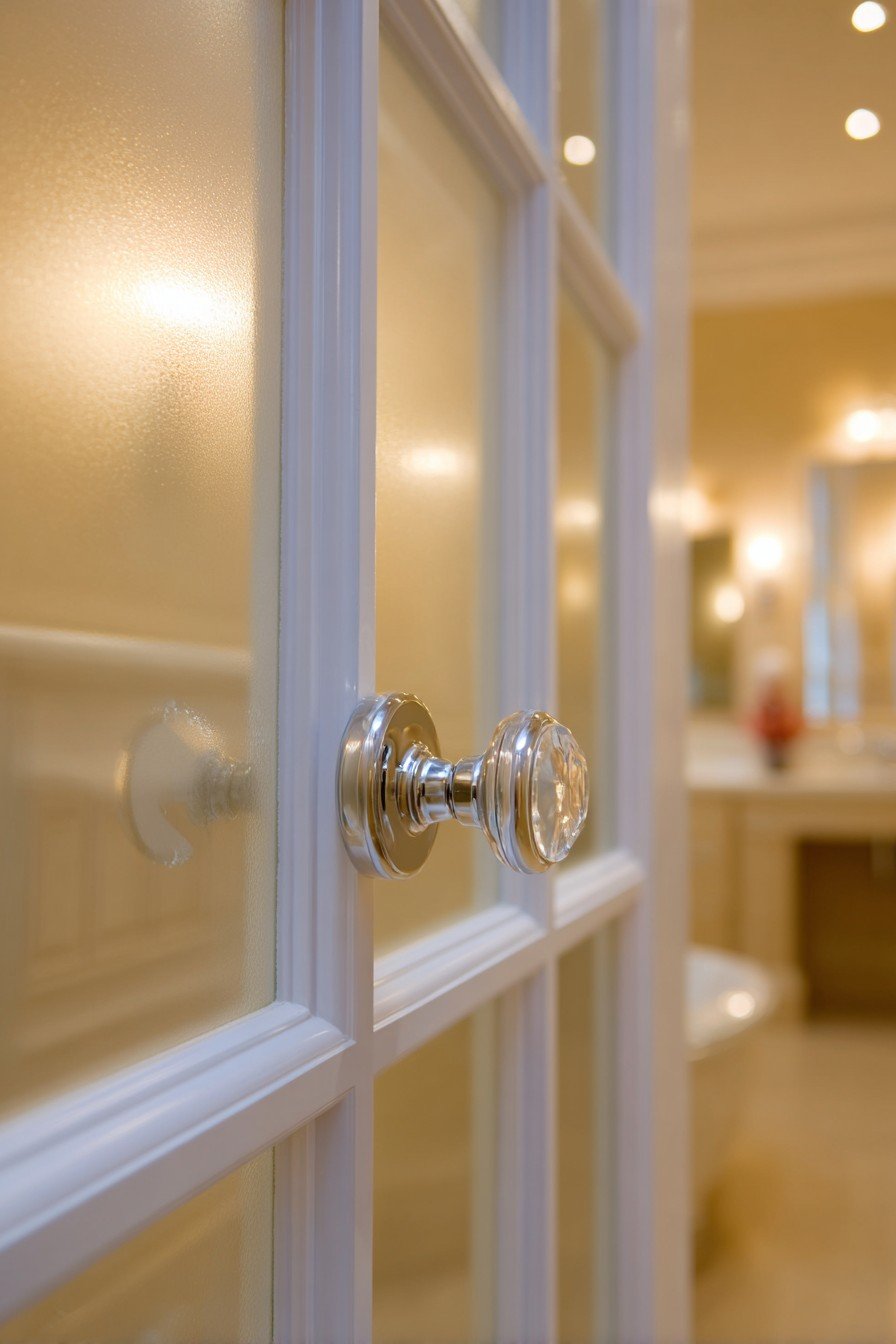 Classic French Door with Frosted Glass