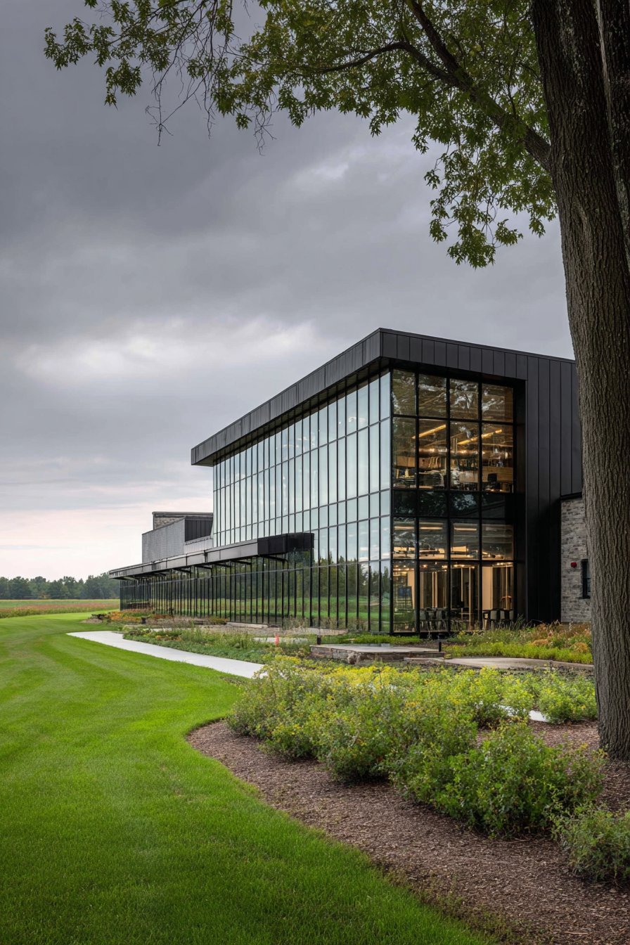 Contemporary Glass with Transparency