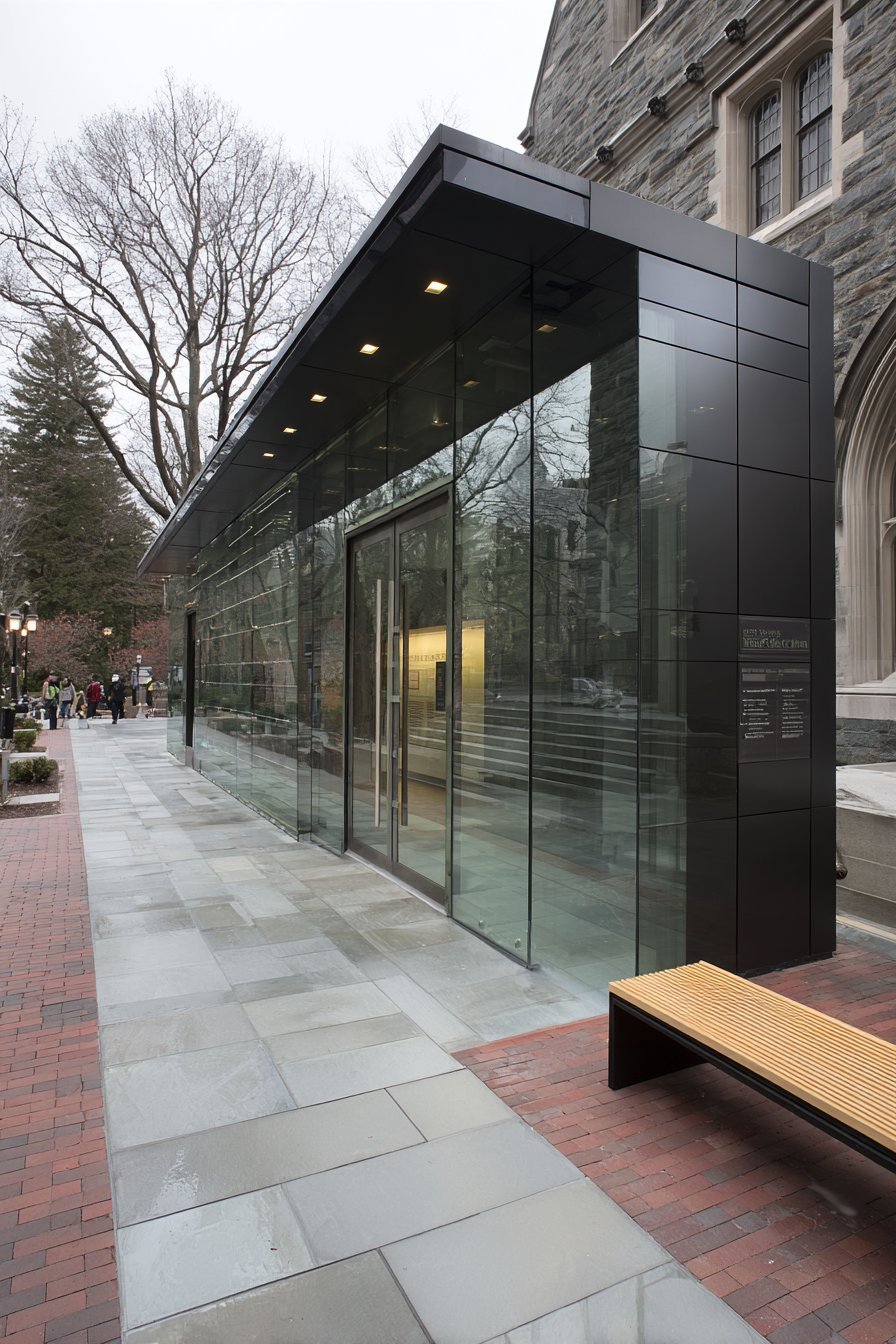 Contemporary Glass with Transparency