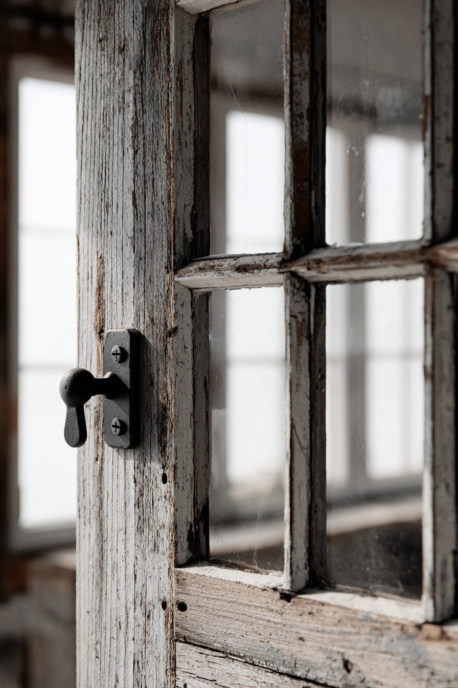 Vintage Window Insert Door