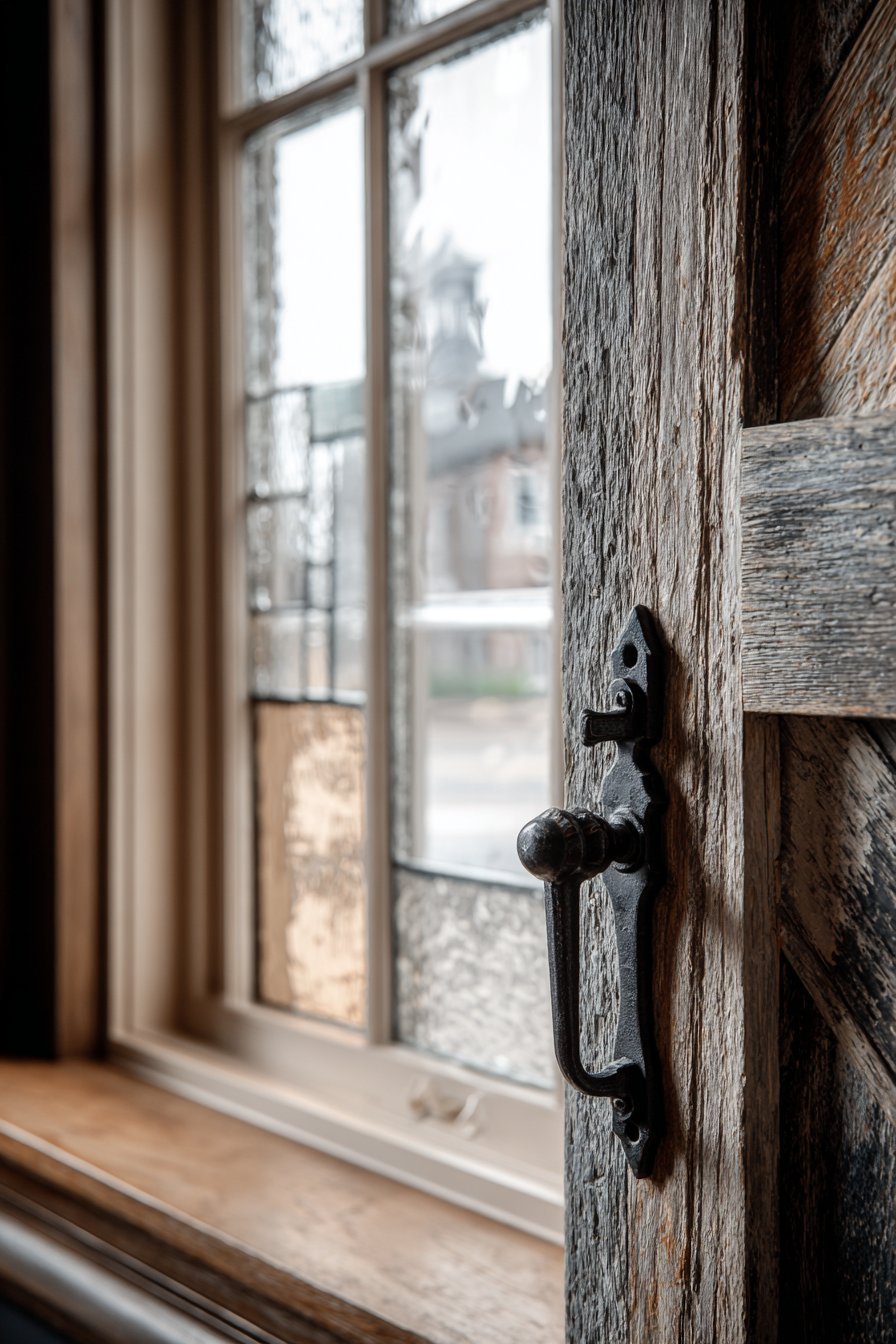 Vintage Window Insert Door