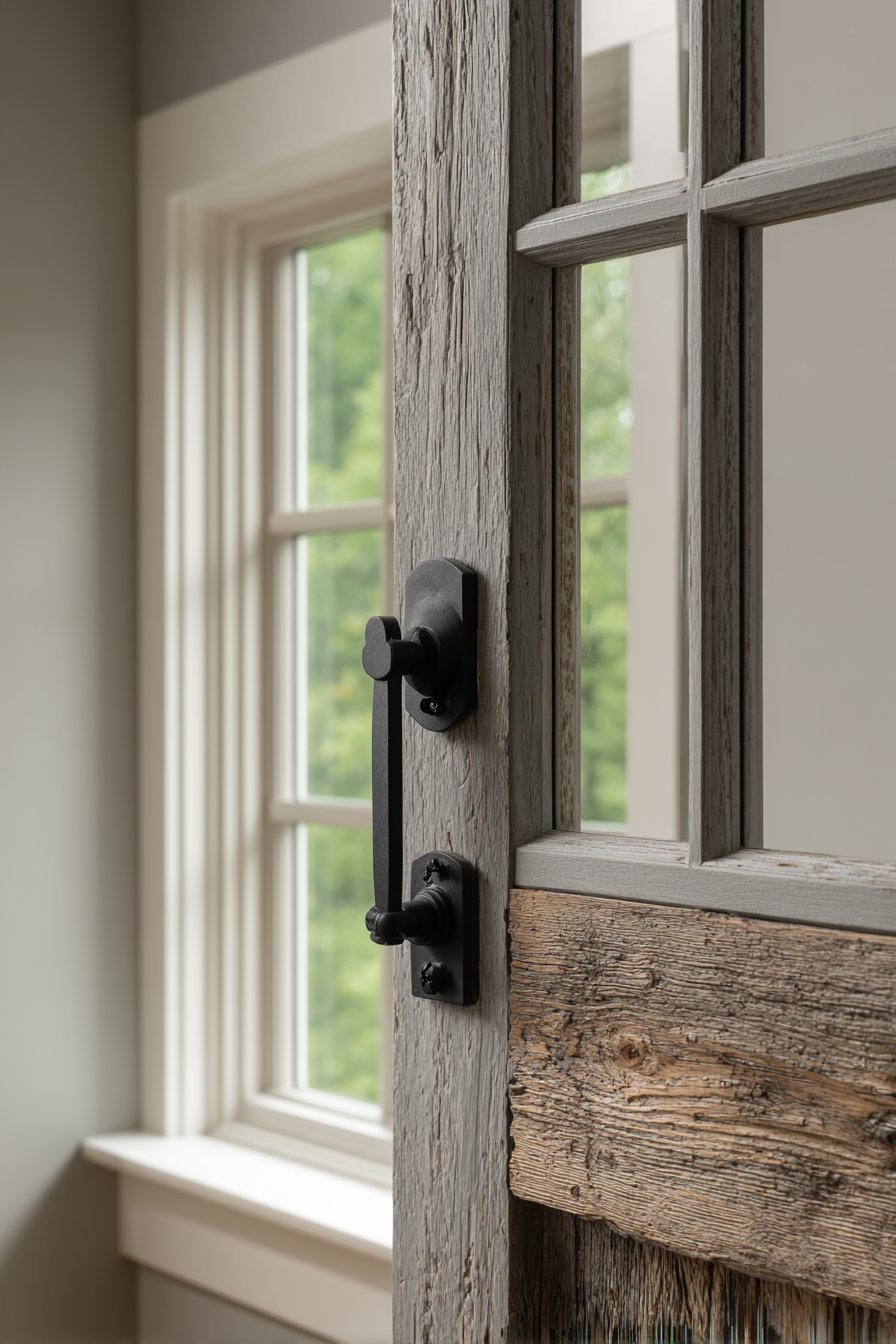 Vintage Window Insert Door