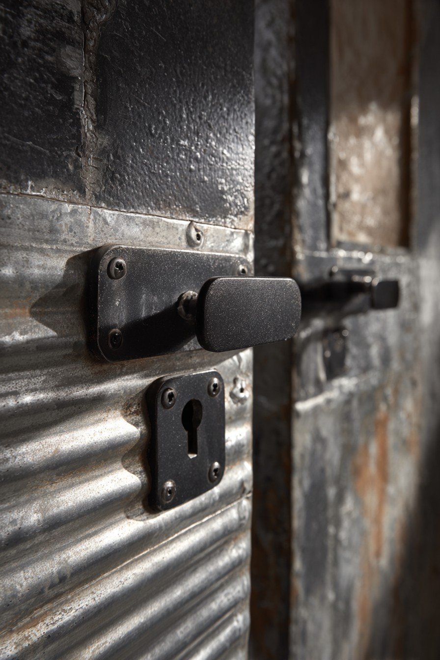 Urban Corrugated Metal Industrial Door