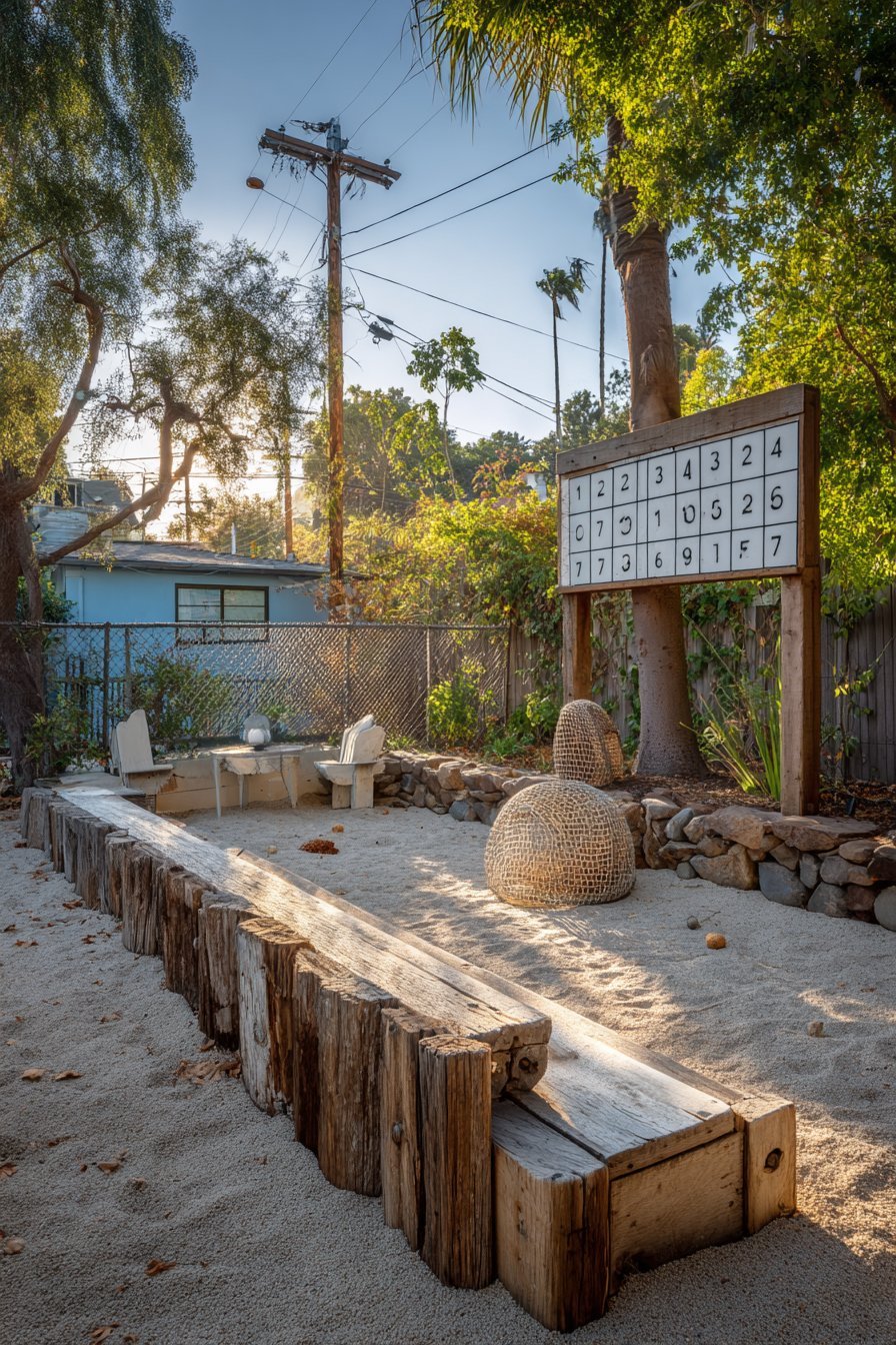 Crushed Shell Bocce Ball Court