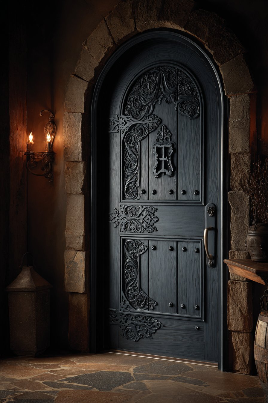 Gothic Revival with Carved Tracery