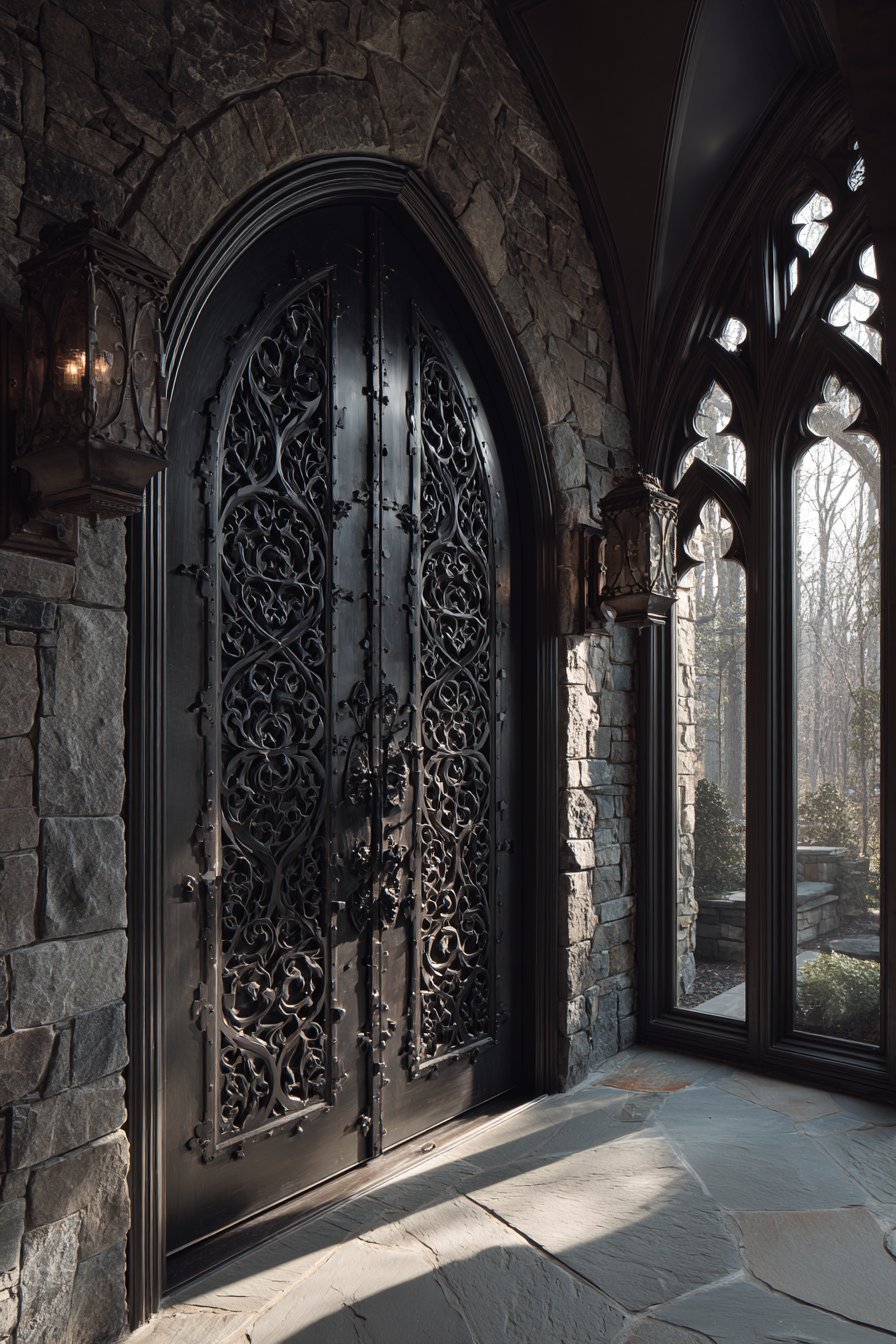 Gothic Revival with Carved Tracery