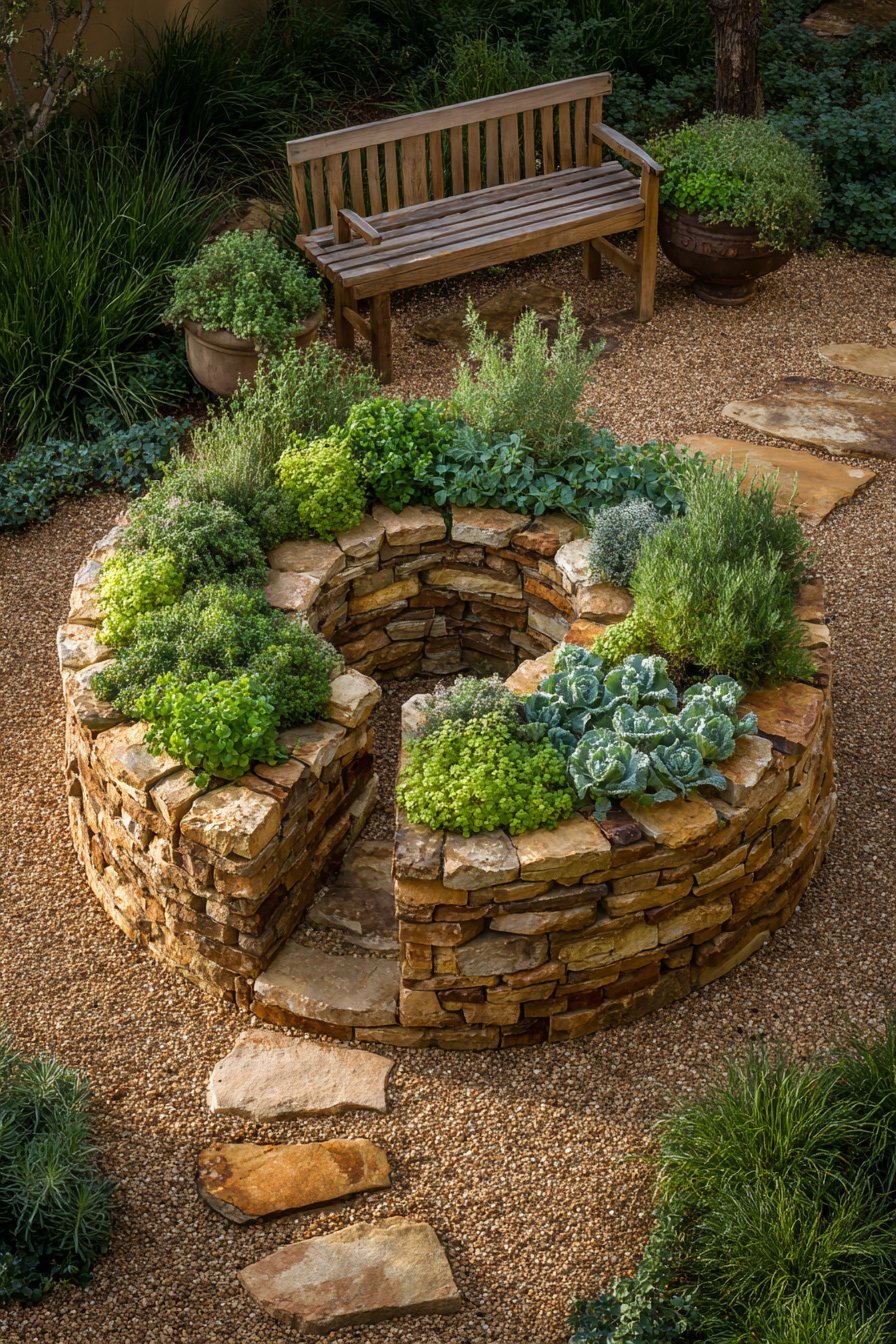 Permaculture Herb Spiral