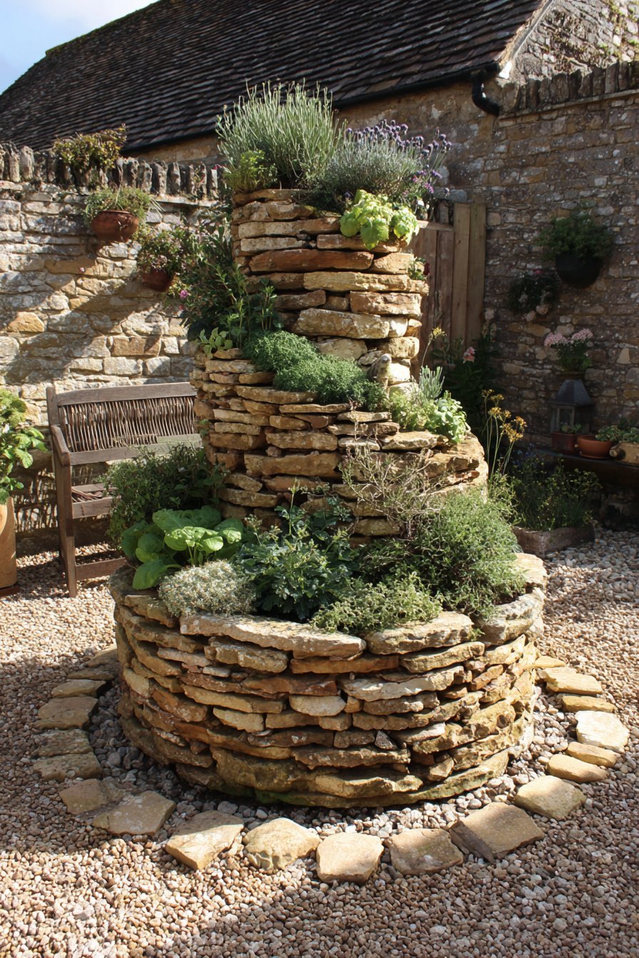 Permaculture Herb Spiral